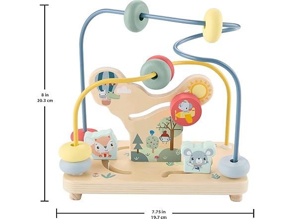 Fisher-Price Wood Toddler Toy Bead Maze