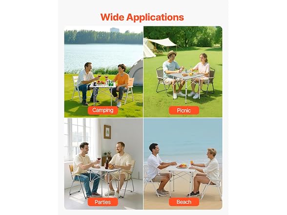 Folding Camping Table, Outdoor Portable Side