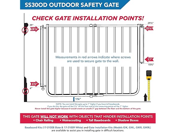 Cardinal Gates Outdoor Gate, White