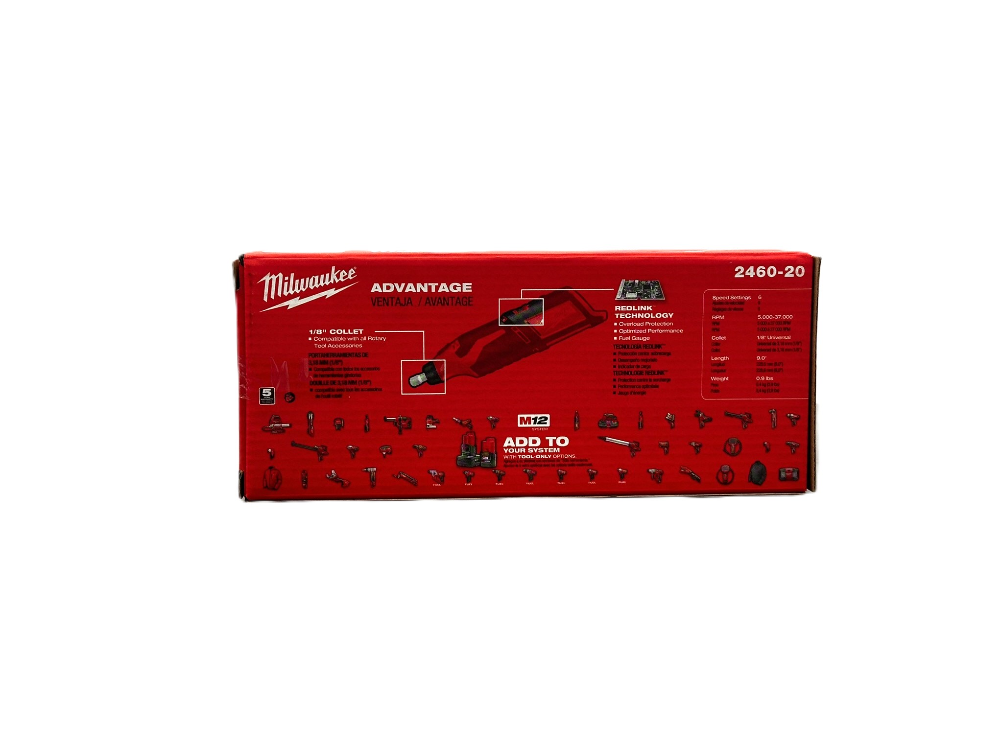 Milwaukee 2460-20 Cordless Rotary Tool, 12.0V - Gallery 5