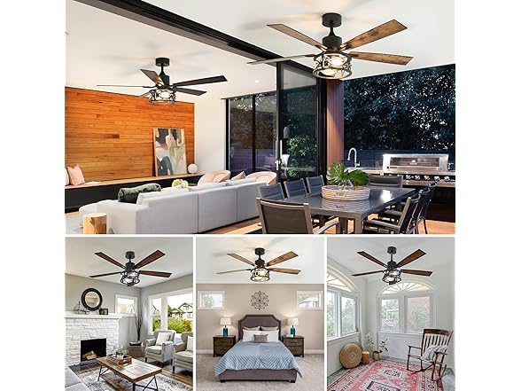 Consciot Ceiling Fan With Lights, 52 Inc