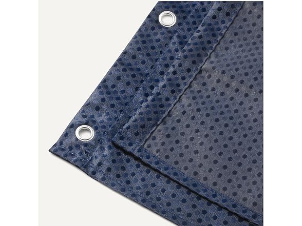 Amazon Basics Shower Curtain, Modern Waffle Texture