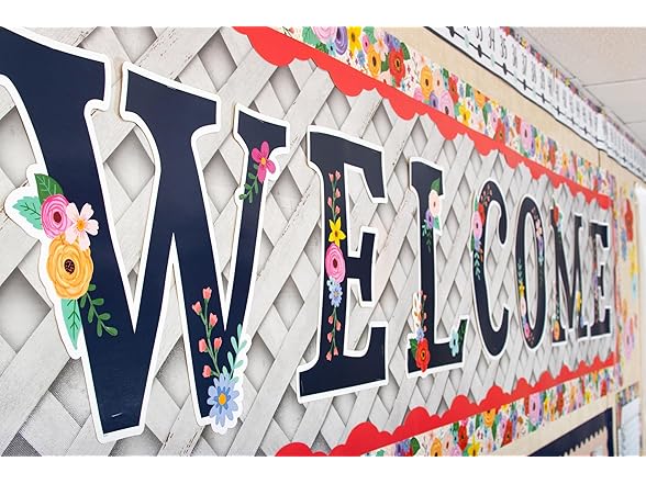 Teacher Wildflowers Welcome Bulletin Board