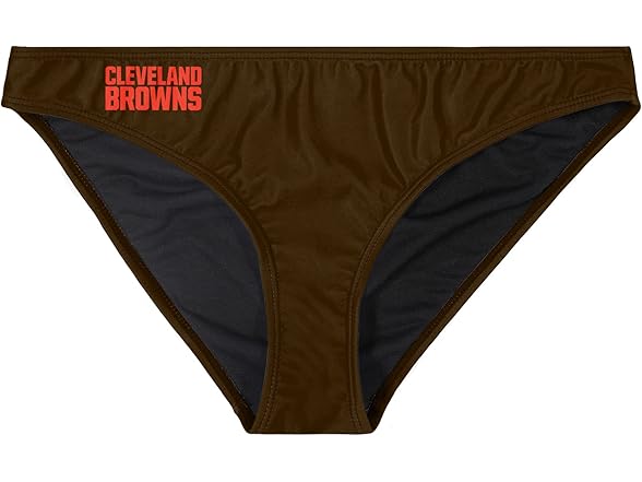 FOCO CLEVELAND BROWNS Womens Solid Wordmark Bikini Bottom