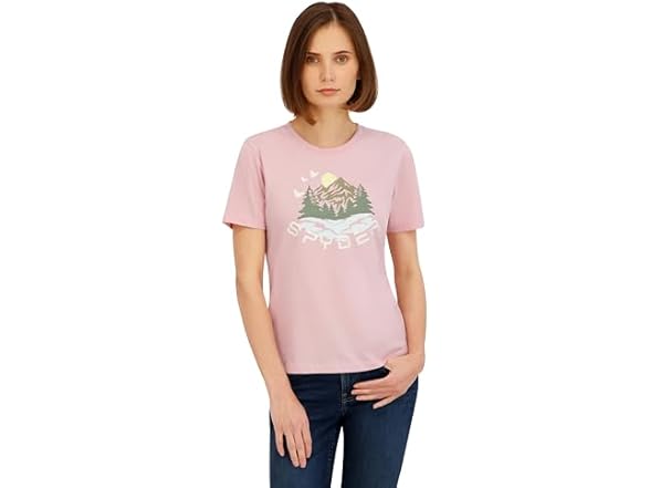 Spyder Women Mountain Sunset Graphic Short T-Shirt