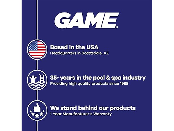 GAME Pool Filter 0.5HP Blue