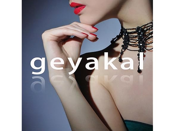 geyakal Long Press on Nails Square Pink Fake 