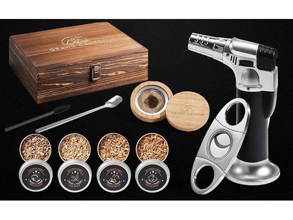 Whiskey Cocktail Kit with Torch-4 Flavor