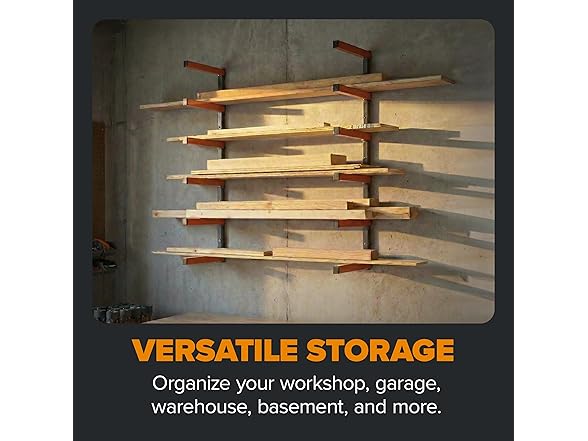 BORA PBR-001E BORA Wood Rack 6 Tier Orange/Gray
