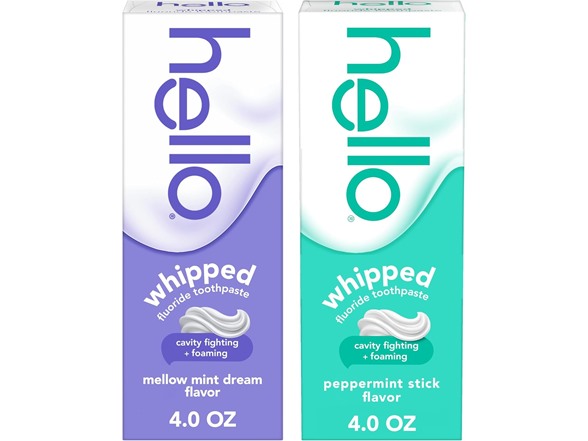 hello Whipped Fluoride Toothpaste Bundle 2 Pack 4