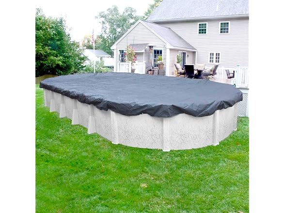 Robelle 12 x 18 ft Blue Winter Oval Pool Cover