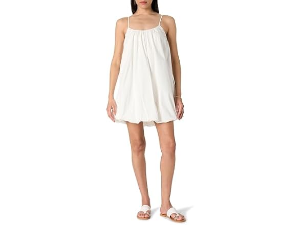 The Drop Women (XXL) Corryn Spaghetti Dress White
