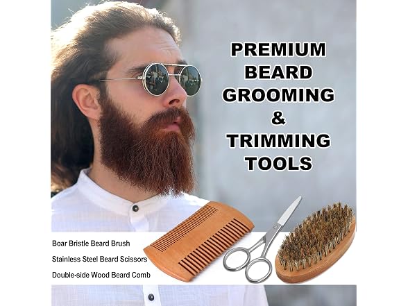 Beard Kit for Men Grooming Gift Set