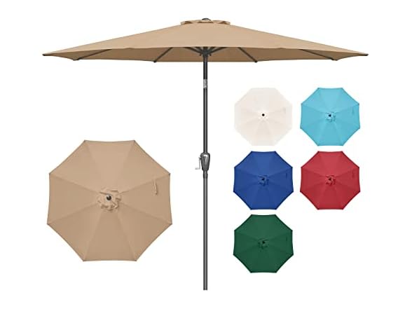 Simple Deluxe 9' Patio Umbrella Outdoor Table