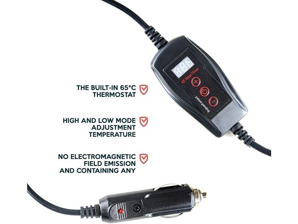 Zone Tech Red Plaid 12V Warming Pad