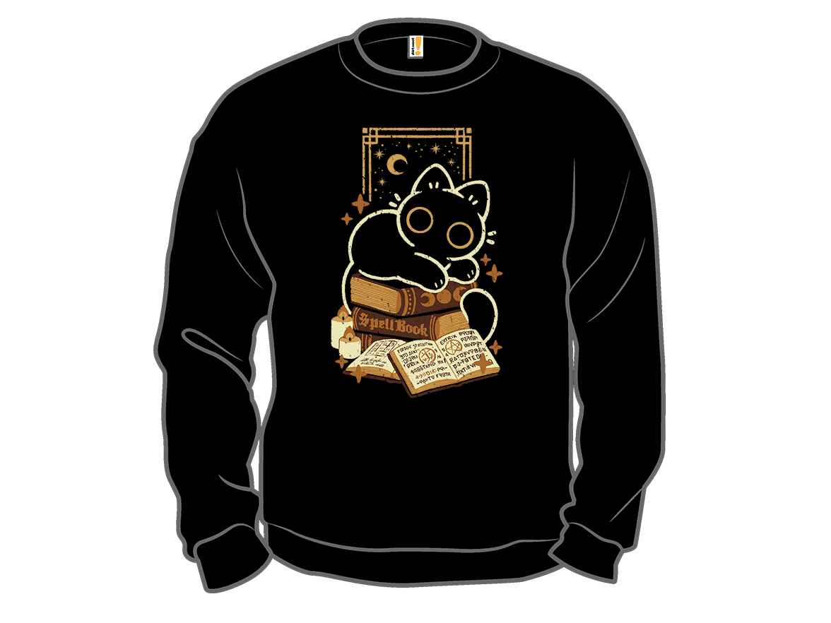 Cute Black Cat on Spellbooks - Gallery 11