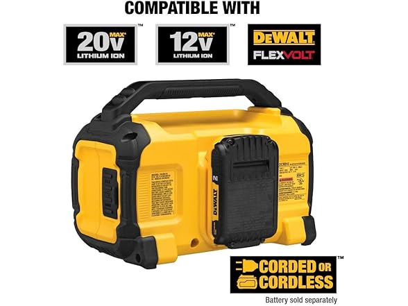 DEWALT DCR010 20V Max Bluetooth Speaker