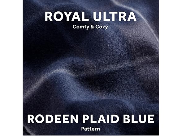 Sunbeam Royal Blue Plaid Heated Blanket