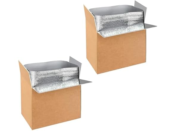 YSSOA Insulated Shipping Boxes 19x12x16 2pk