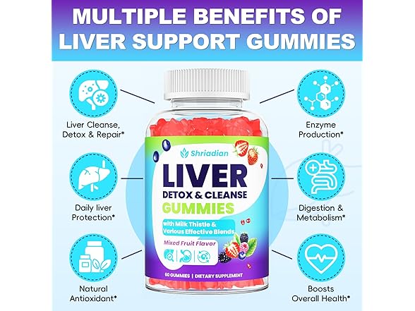 Shriadian Liver Cleanse Detox & Repair Gummies