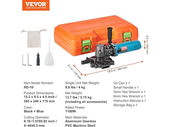 VEVOR Electric Rebar Cutter