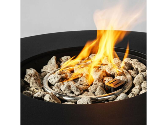 Amity 31.7" Black Round Fire Table Steel Lid