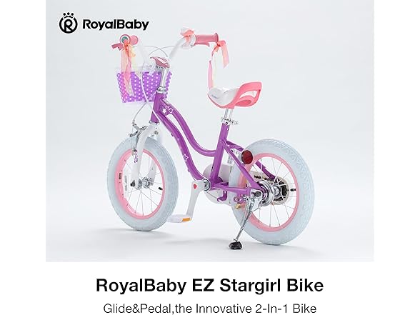 RoyalBaby EZ Stargirl Kids Bike 12 Inch