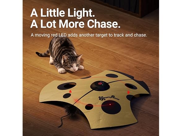 DownyPaws Interactive Cat Toy, 3 Modes