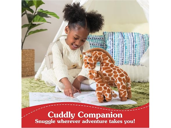 GUND Solana 10-Inch Giraffe with Calf 2-in-1 Plush Toy