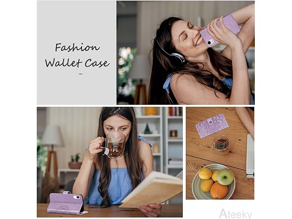 Ateeky Wallet Case for iPhone Xr, 3 Card