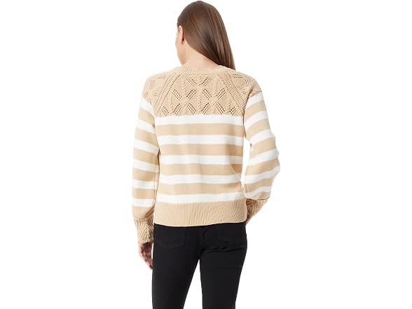 Sam Edelman (L) Joy Sweater Gardenia Stripe
