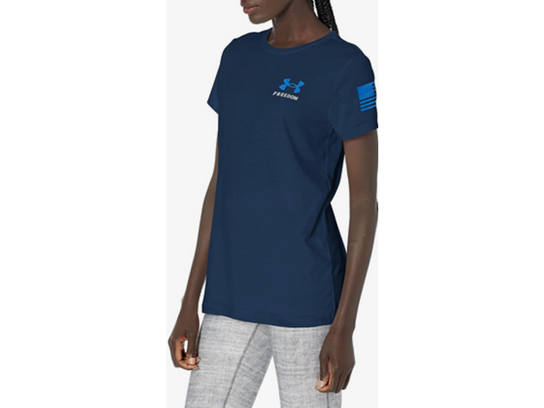 Extra Small UA Women's New Freedom Flag T Academy/ Ro