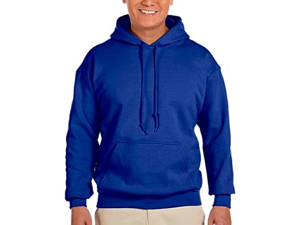 Gildan Men (M) Heavy Blend Hooded Royal Sweatshirt