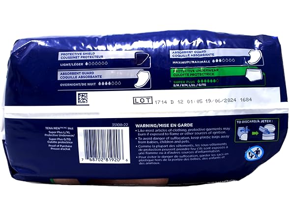 TENA Men Absorbent Underwear 14ct