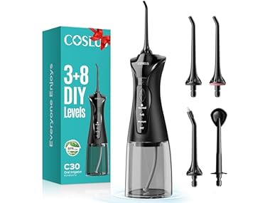 $14.99, Was $29.99, 50% Off! COSLUS C30 Water Dental Flosser dealfomo