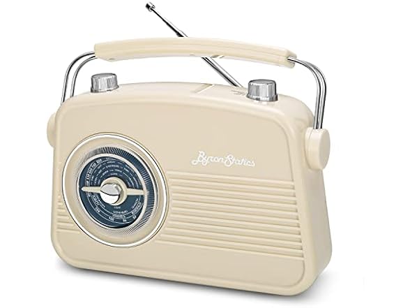 ByronStatics Retro Vintage AM/FM Radio