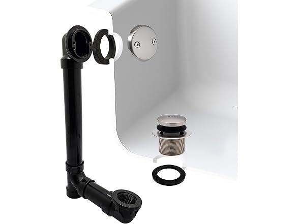 Westbrass Tip-Toe Sch. 40 ABS Bath Waste