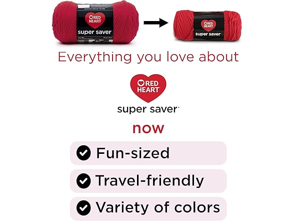 Red Heart Super Saver Super Yarn Craft Kit for Crochet