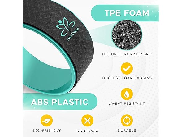Yoga Back Roller Wheel & Straps Set