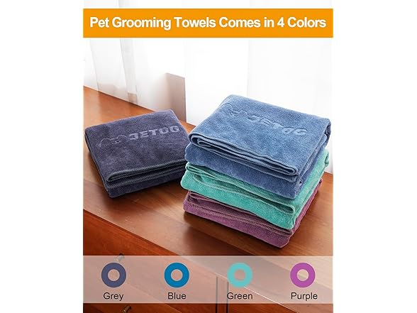 JETOG 2-PCS Fast Drying Dog Towels