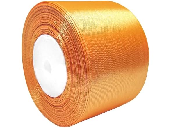 Satin Orange Double Face Ribbon - 2 Inch