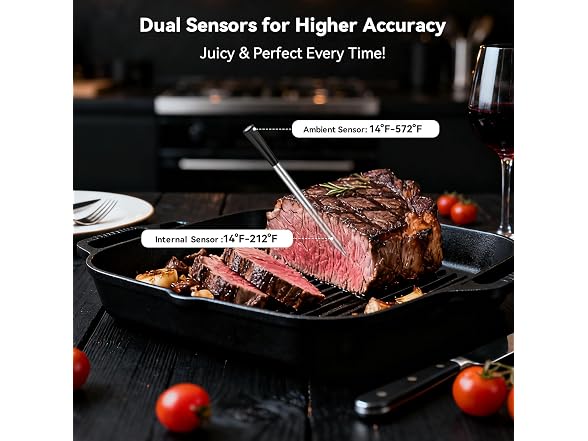 LPUSK B0HFX41BSG Smart Wireless Meat Thermometer