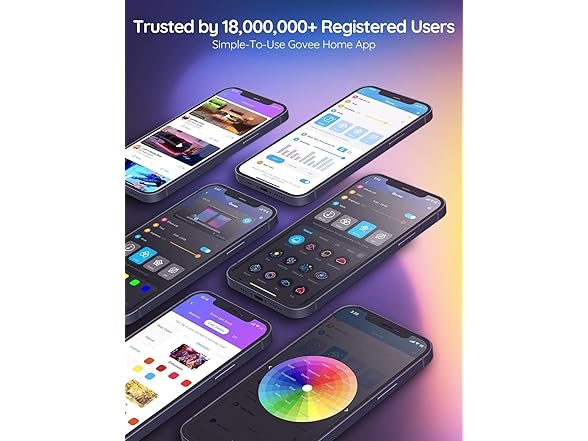 Govee Smart RGB LED Strip Lights 2 Rolls of 16.4ft