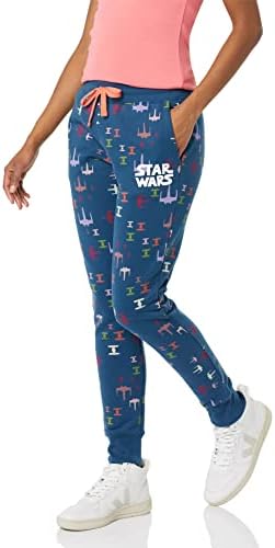 Amazon Essentials Disney | Marvel | Star Wars Women's French Terry Fleece Jogger Sweatpants, Star Wars Ships, XX-Large