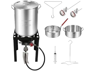 $61.99, Was $119.99, 48% Off! Red Mountain Valley Propane Turkey Deep Fryer Set dealfomo