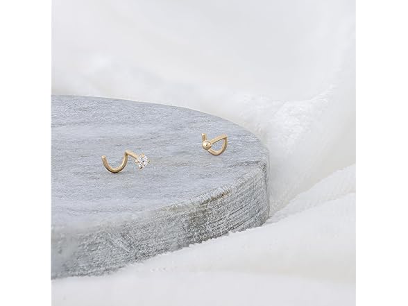 Amazon Essentials 14k Gold Cubic Zirconia And 2