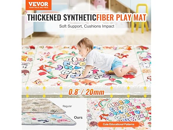 VEVOR Thickened Baby Play Mat
