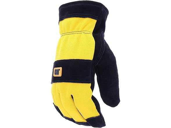 CAT Men's Split Leather Thermal Lined Winter Work Gloves