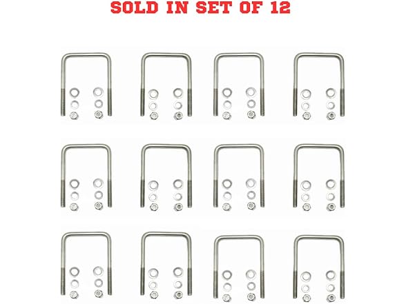 Mighty Fasteners U-Bolt 3/8"-16 12pk