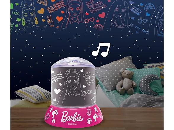 LEXiBOOK, Mattel Barbie, Night Light with Projection